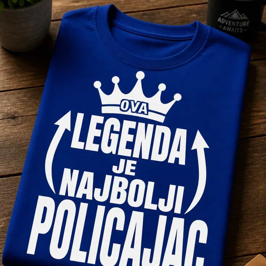 Majica za policajca - OVA LEGENDA JE NAJBOLJI POLICAJAC