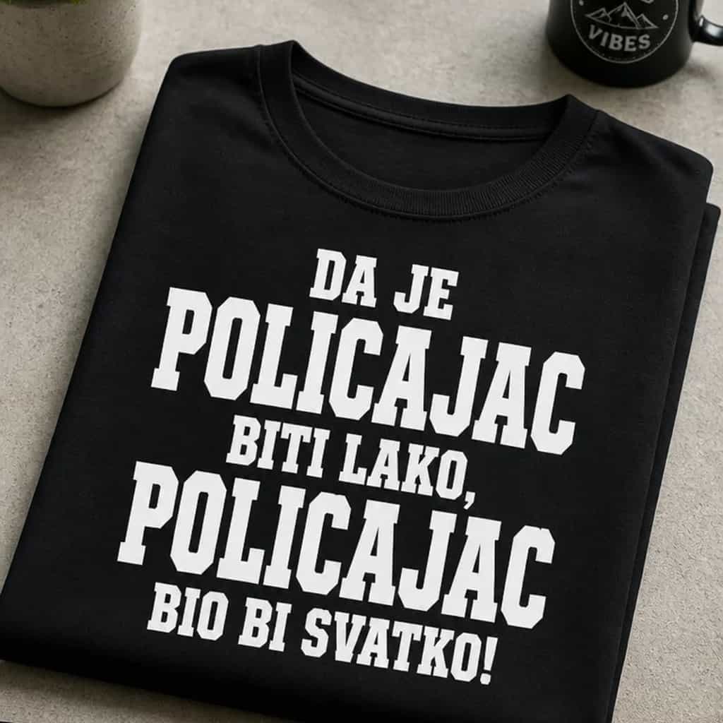 Majica da je policajac biti lako, policajac bio bi svatko