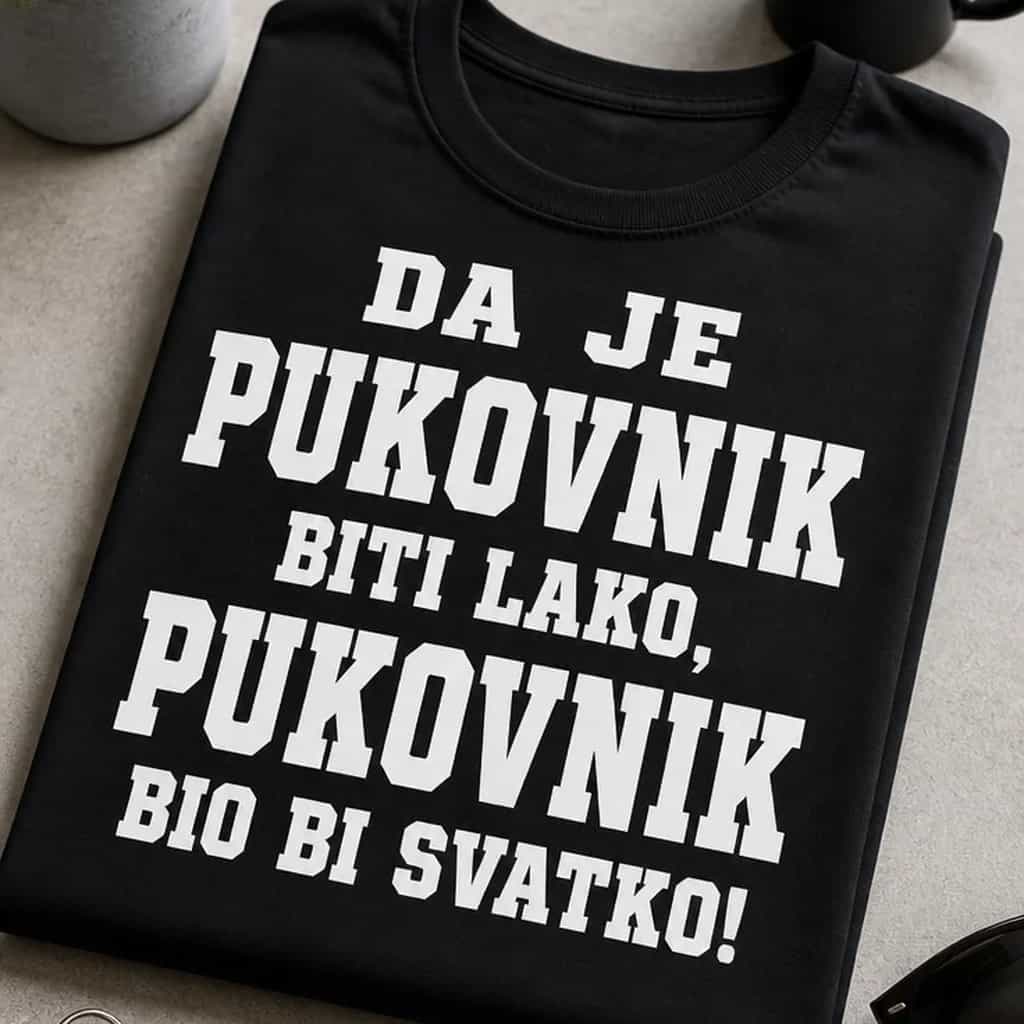 Majica za pukovnika - Da je lako, bio bi svatko