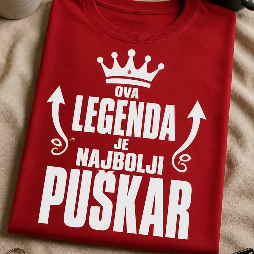 Majica za puškara - OVA LEGENDA JE NAJBOLJI PUŠKAR