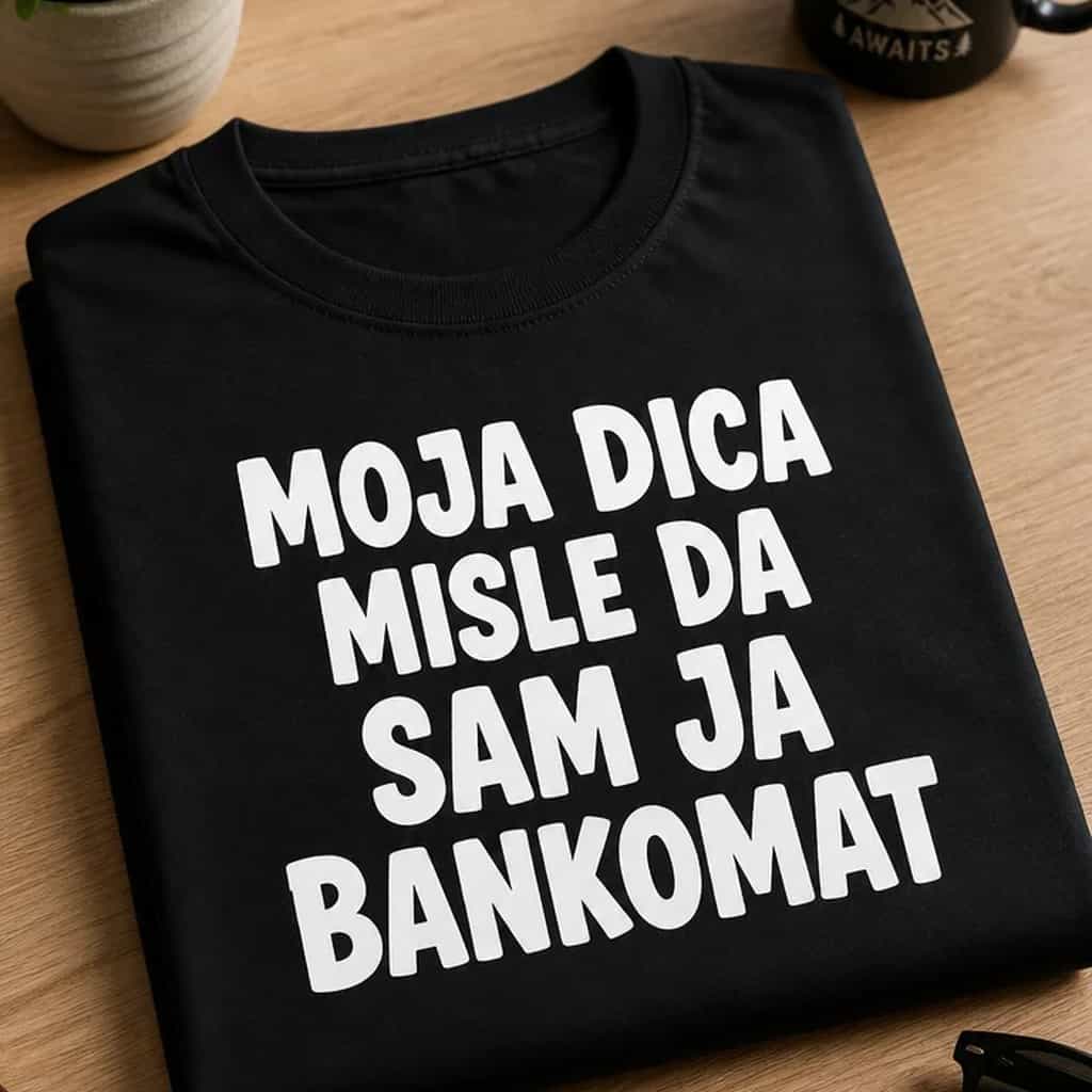 Majica za roditelje - MOJA DICA MISLE DA SAM JA BANKOMAT