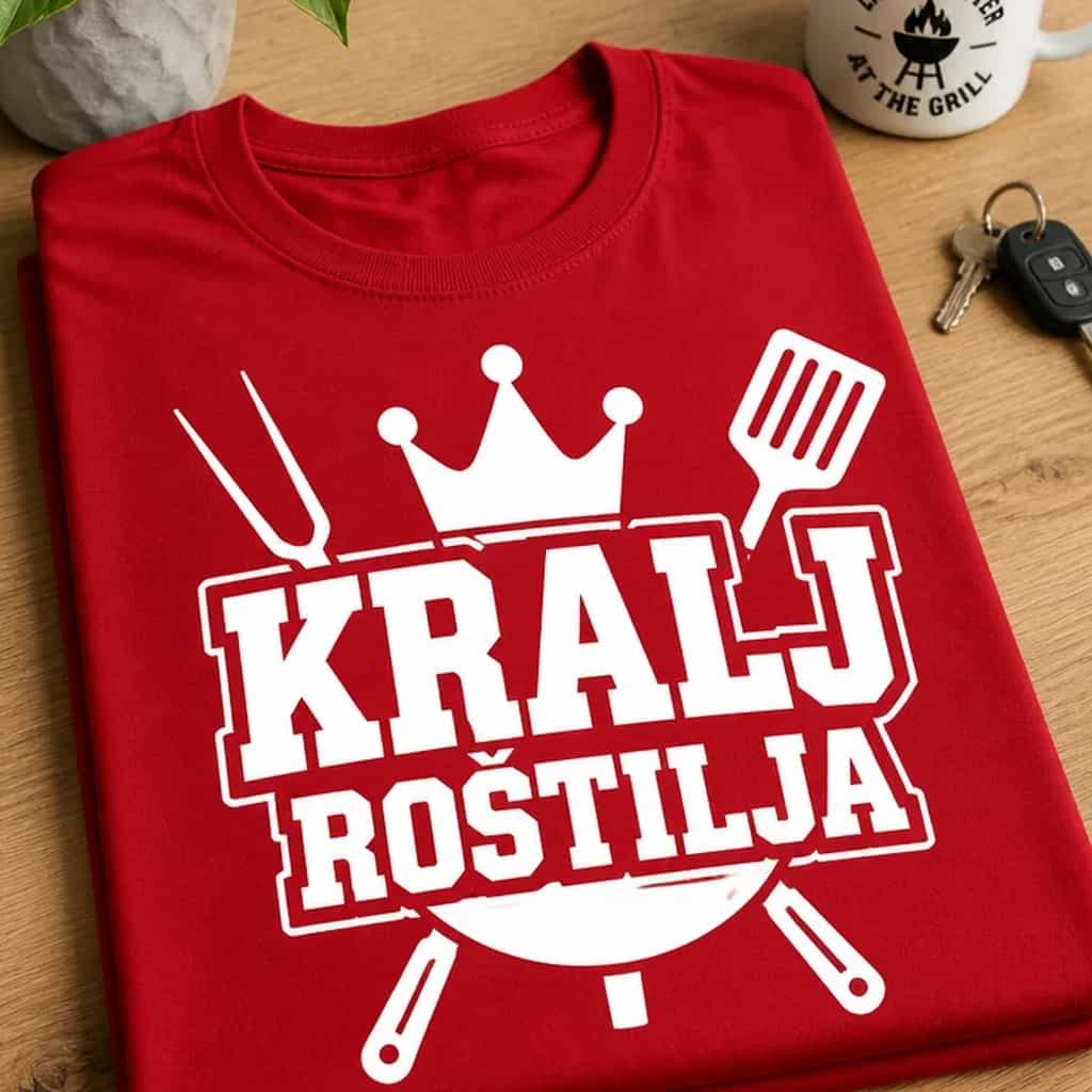 Majica za roštilj majstore - KRALJ ROŠTILJA