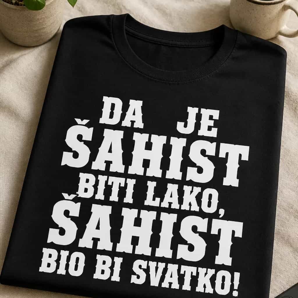 Majica za šahiste - Da je šahist biti lako, bio bi svatko