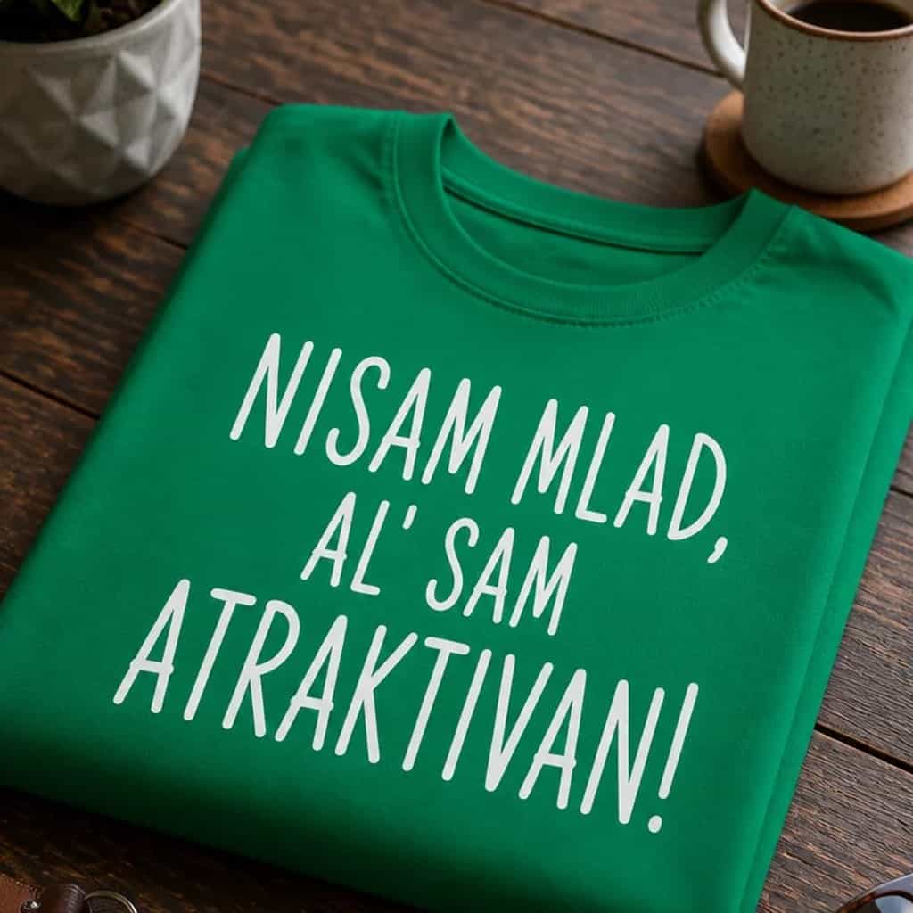 Majica nisam mlad, al' sam atraktivan!