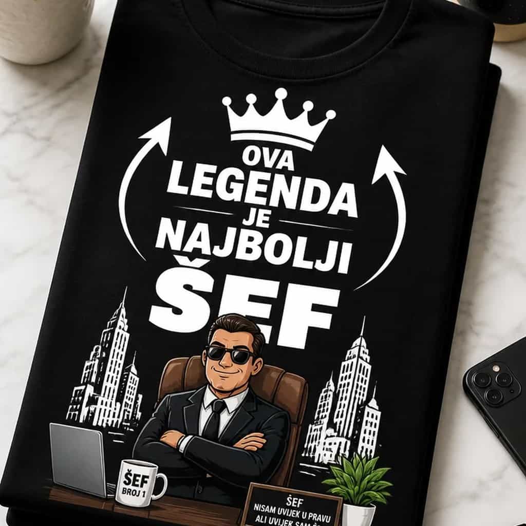 Majica za šefa - OVA LEGENDA JE NAJBOLJI ŠEF