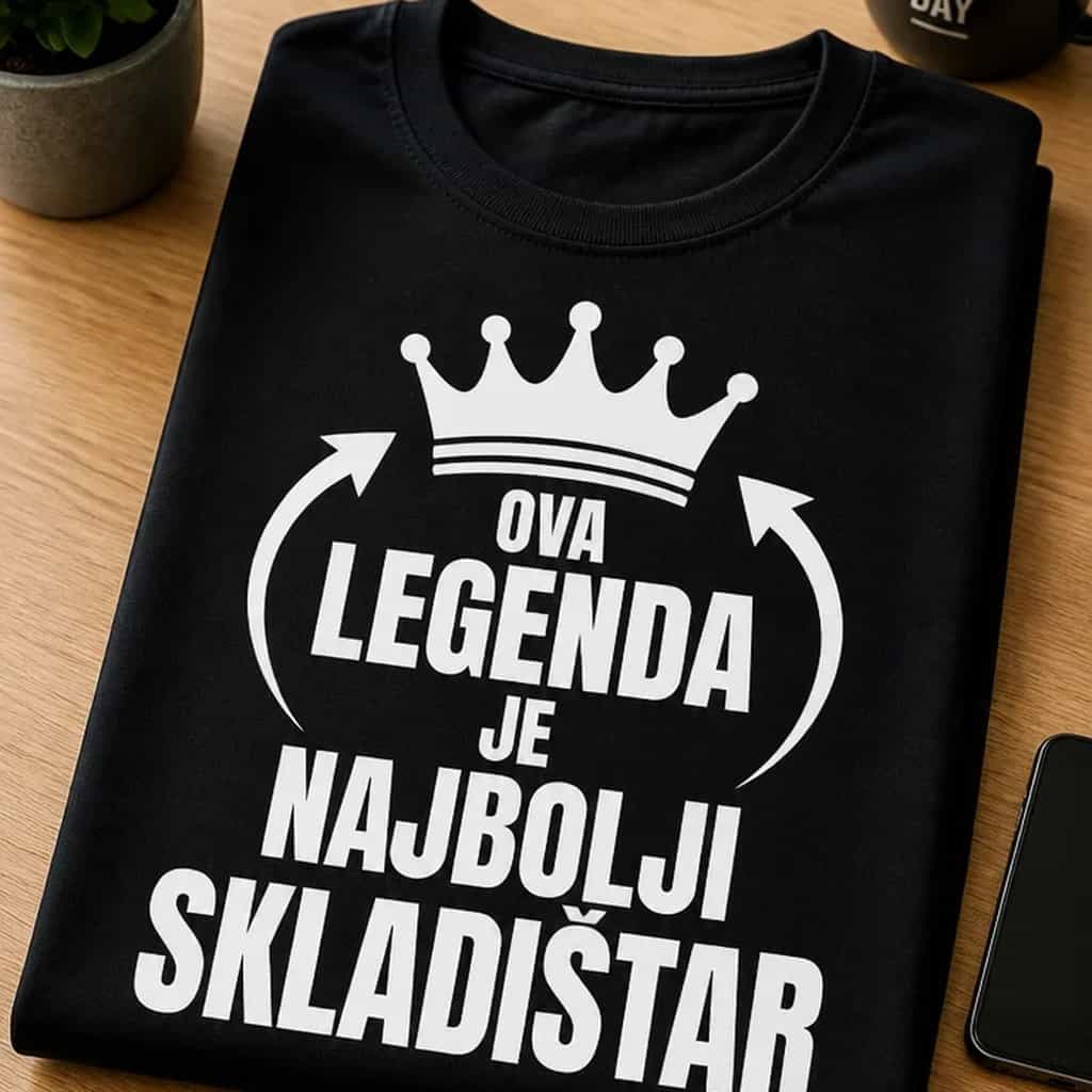 Majica za skladištare - OVA LEGENDA JE NAJBOLJI SKLADIŠTAR