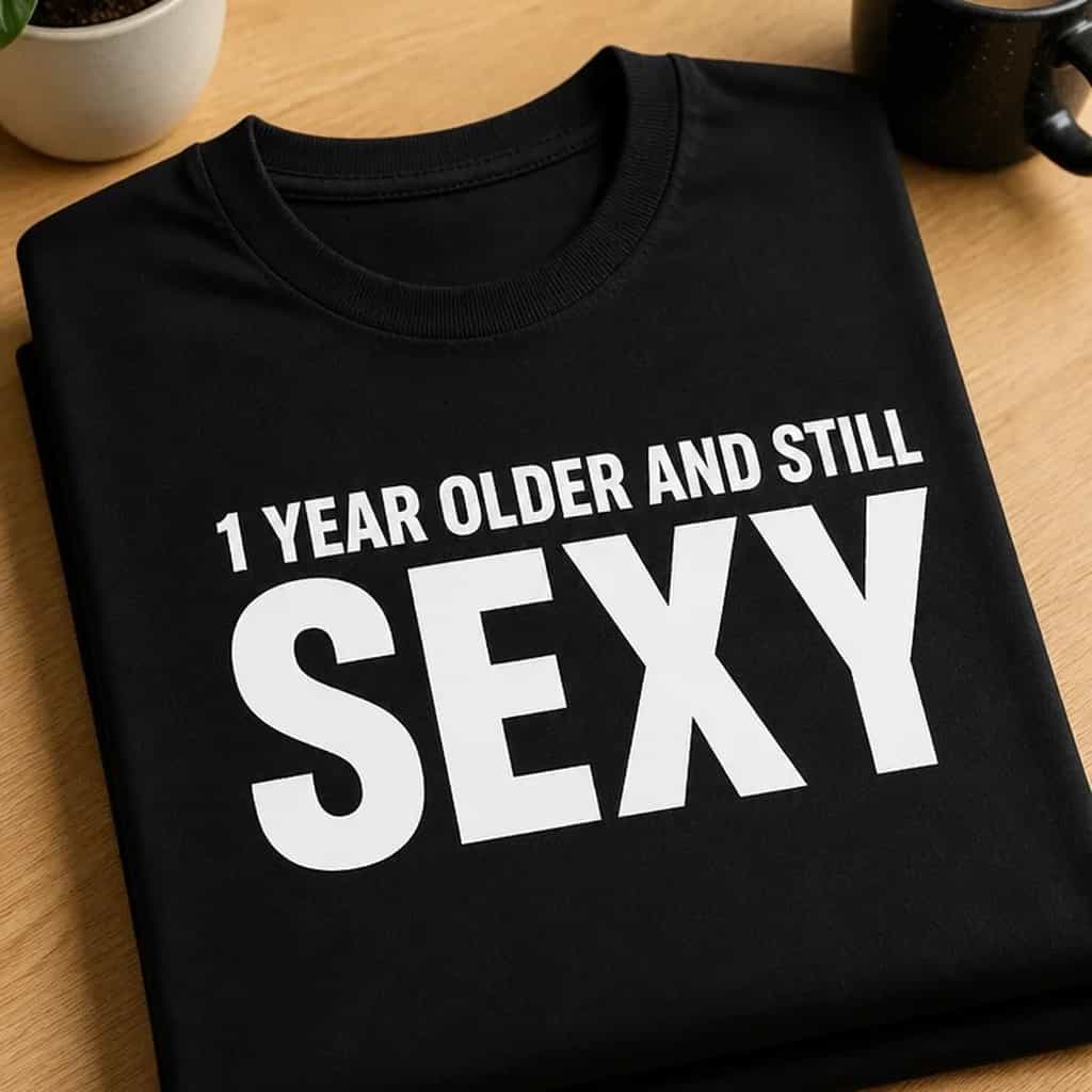 Majica za slavljenika - 1 YEAR OLDER AND STILL SEXY