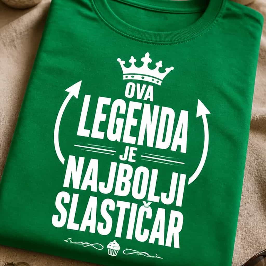 Majica za slastičare - OVA LEGENDA JE NAJBOLJI SLASTIČAR