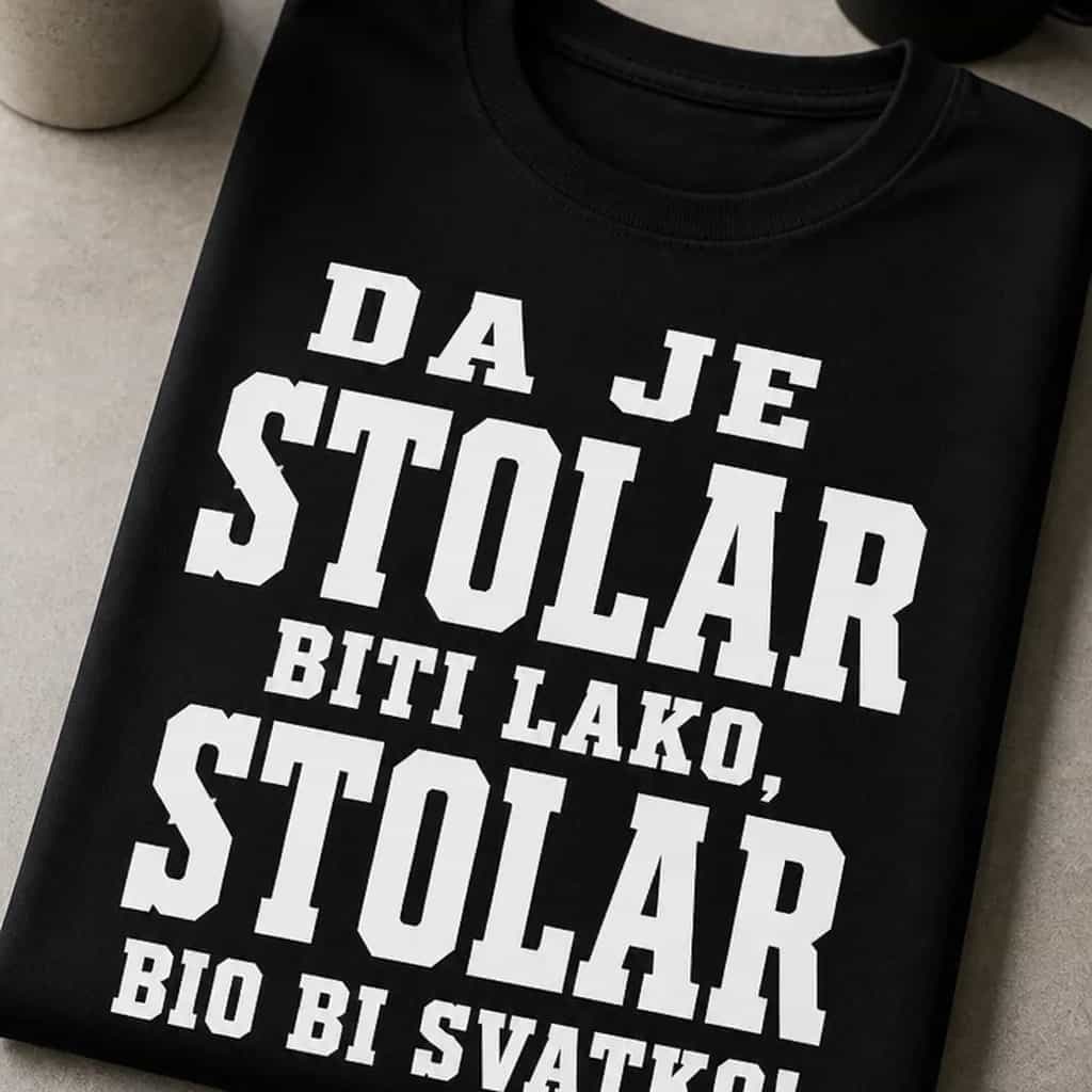 Majica za stolare - Da je stolar biti lako, bio bi svatko