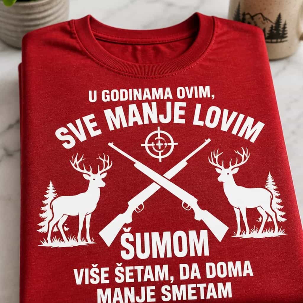 Majica za starije lovce - u godinama ovim, viŔe Ŕetam Ŕumom