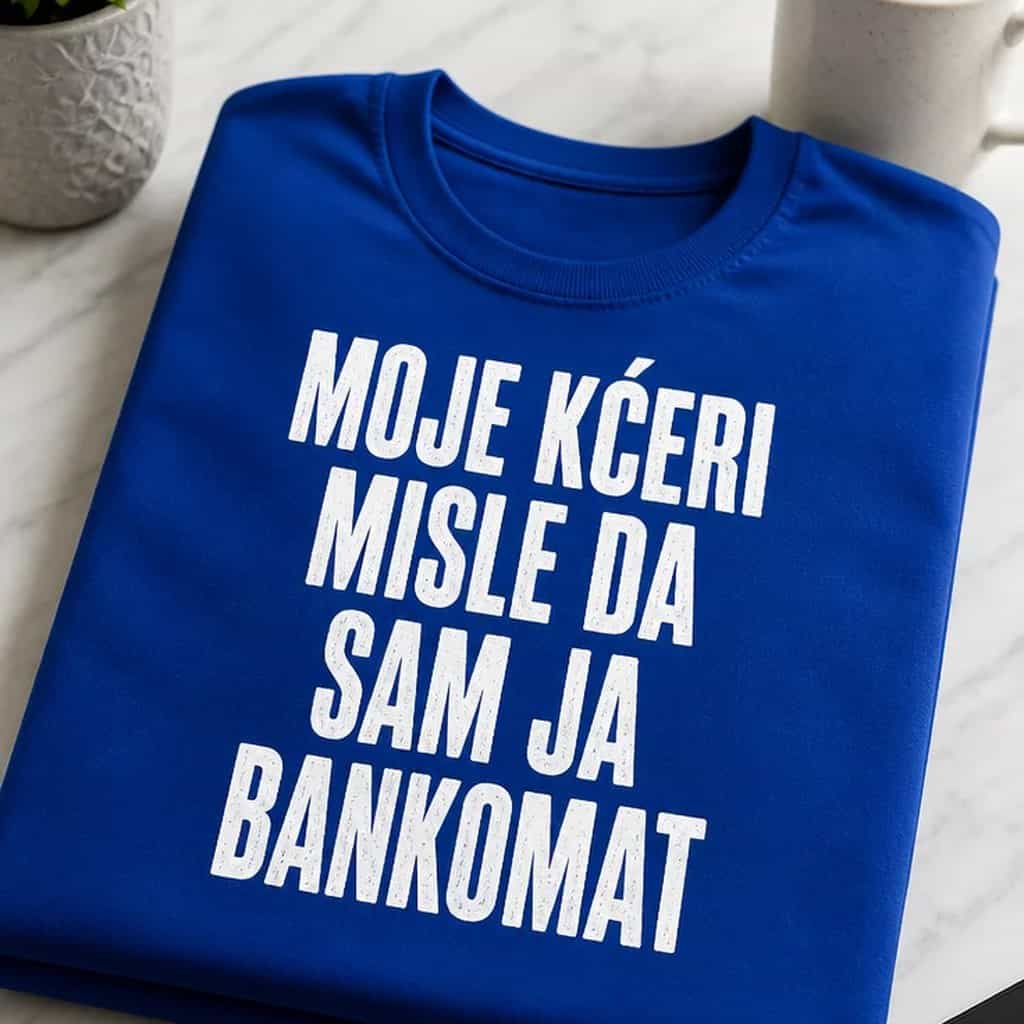 Majica za tatu - MOJE KĆERI MISLE DA SAM JA BANKOMAT