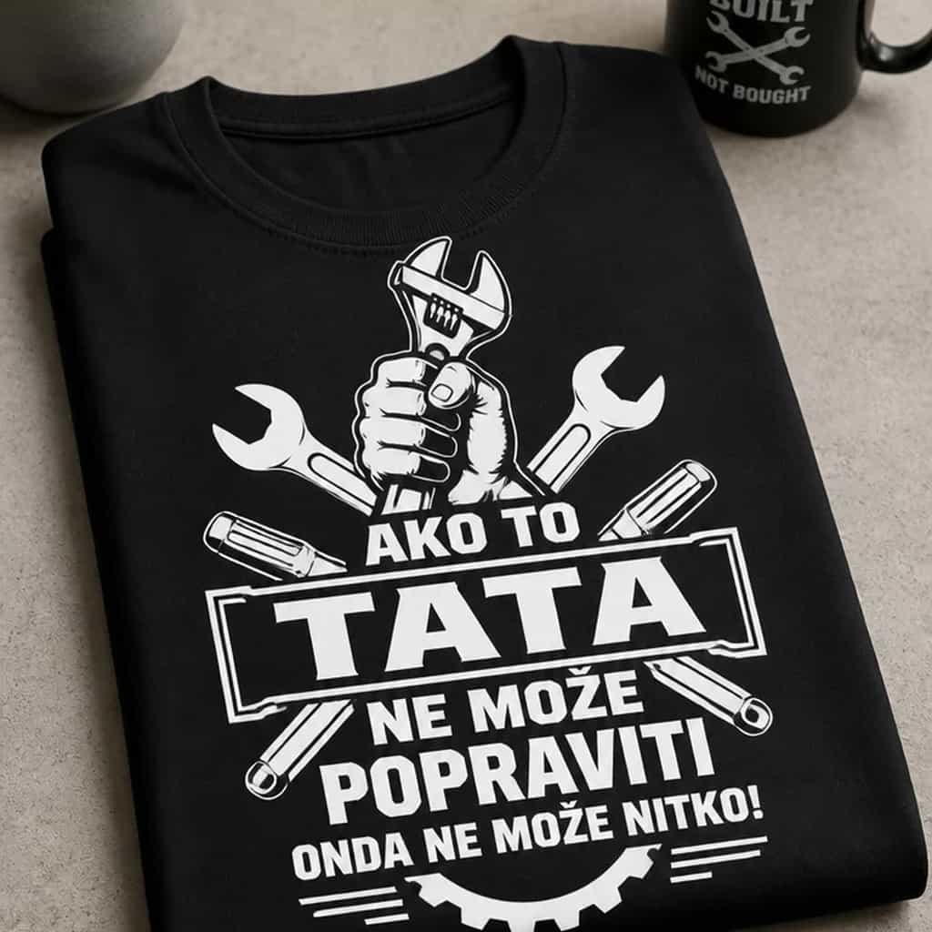 Majica za tate ako to tata ne može popraviti ne može nitko