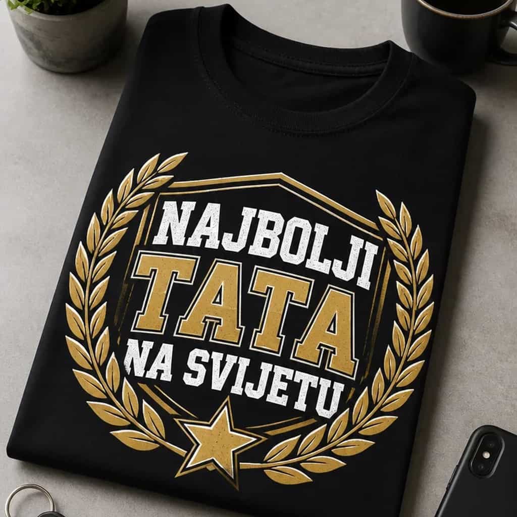 Majica za tatu: Najbolji tata na svijetu