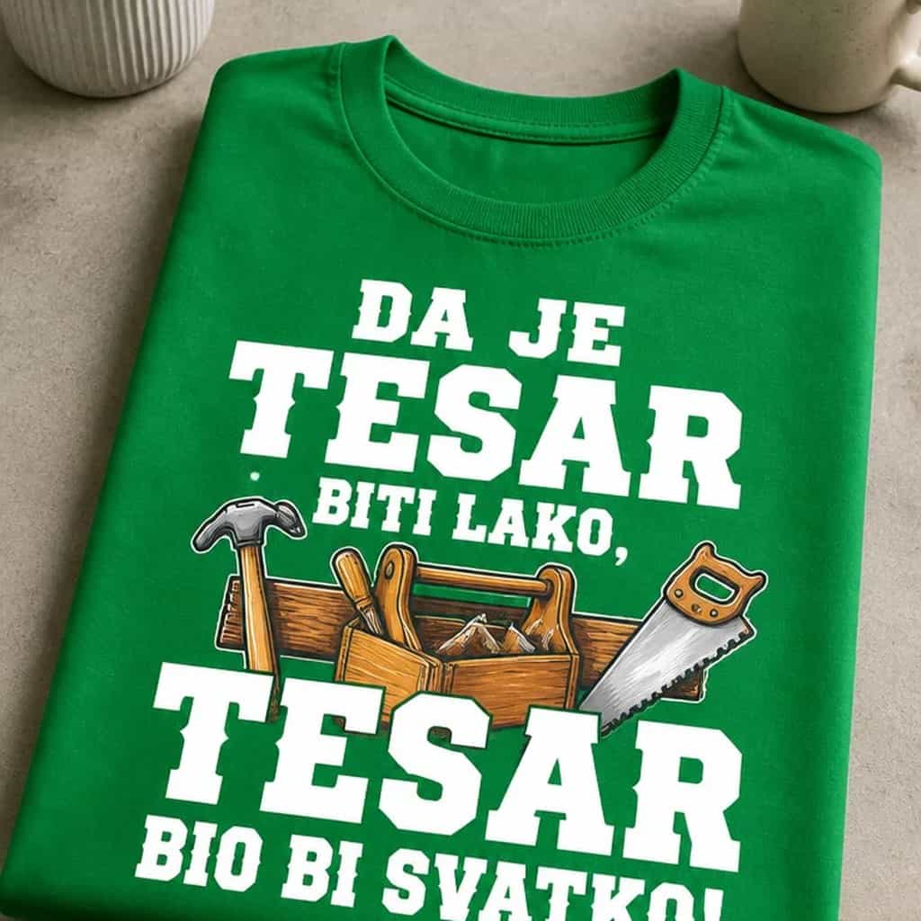 Majica za tesare - Da je tesar biti lako, bio bi svatko