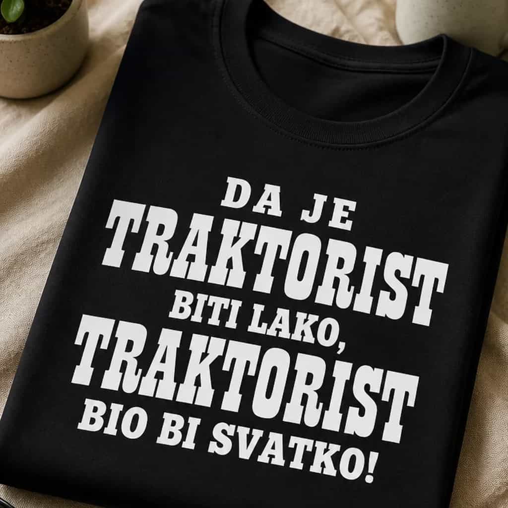 Majica za traktoriste - lako biti traktorist?