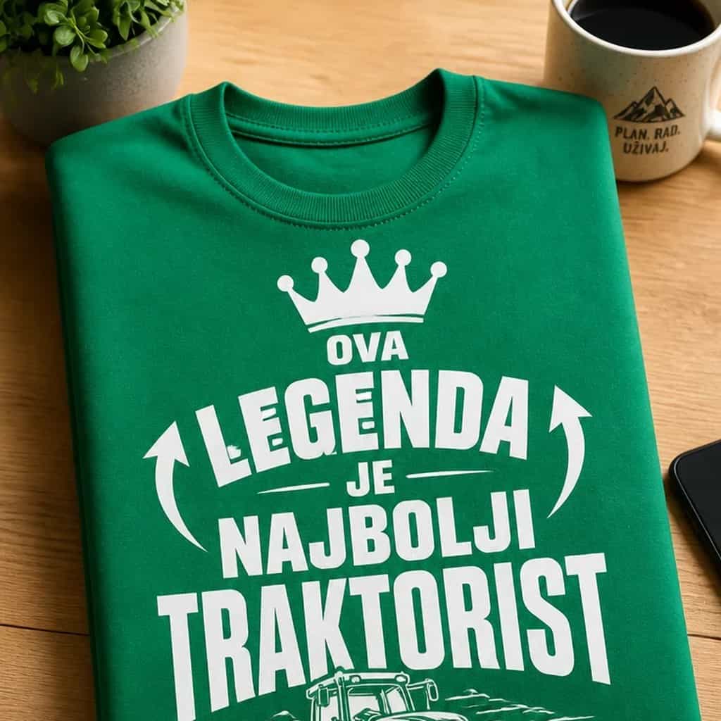 Majica za traktoriste - OVA LEGENDA JE NAJBOLJI TRAKTORIST