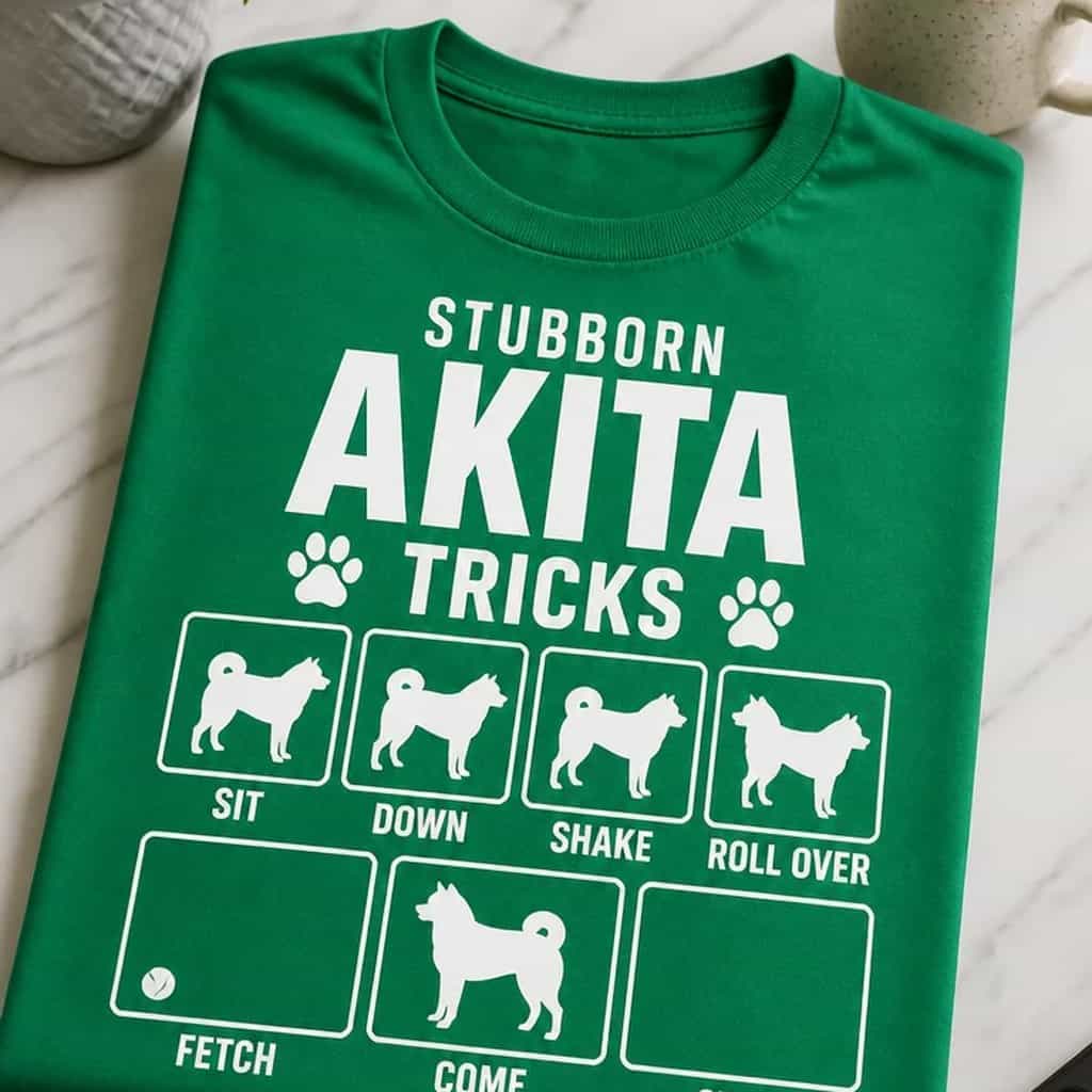 Majica za vlasnike Akite - tvrdoglavi Akita trikovi