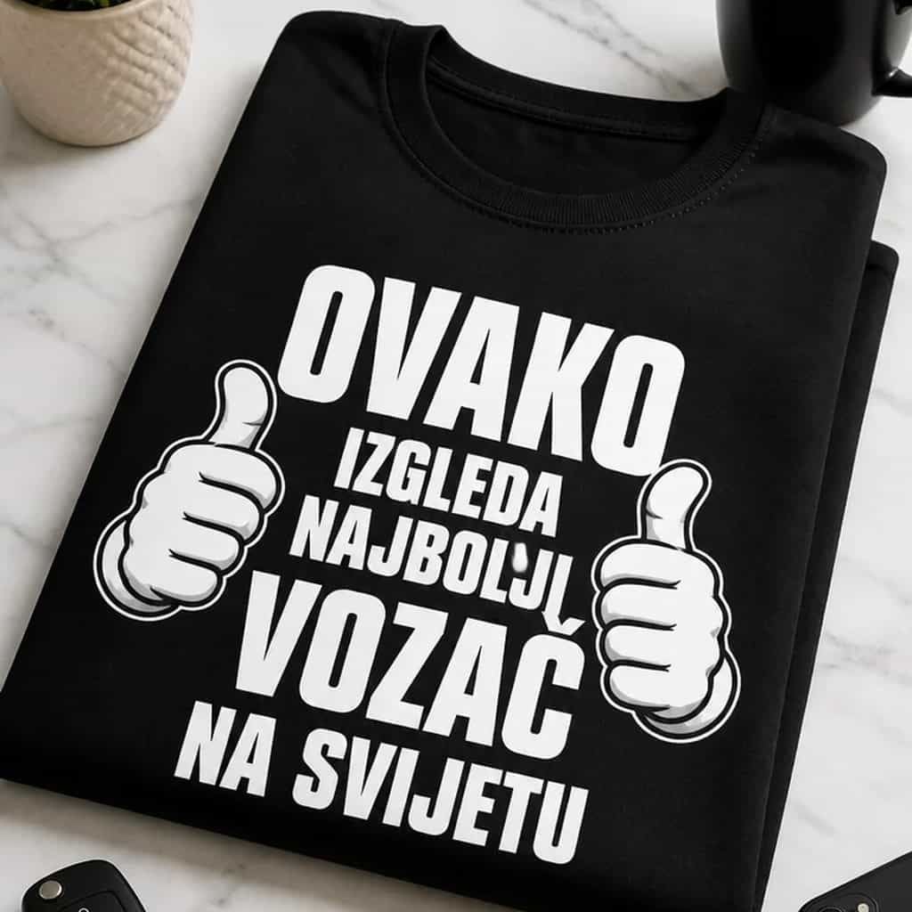 Majica za vozače - OVAKO IZGLEDA NAJBOLJI VOZAČ NA SVIJETU