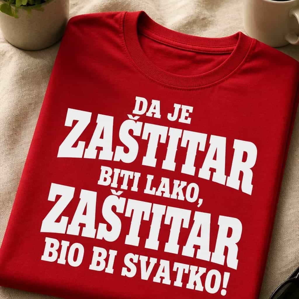 Majica za zaštitare - biti zaštitar nije za svakoga