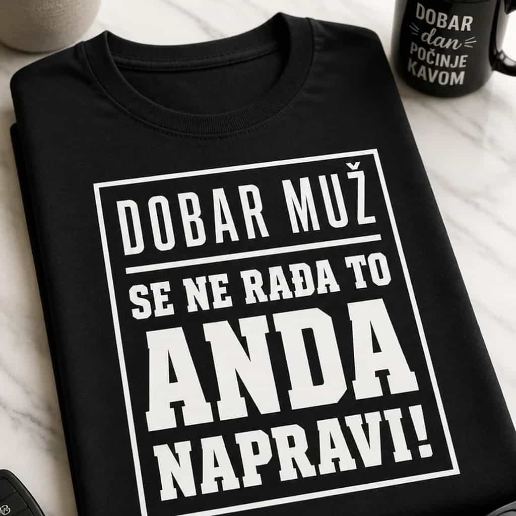 Majica za žene - DOBAR MUŽ SE NE RAĐA TO ANDA NAPRAVI!