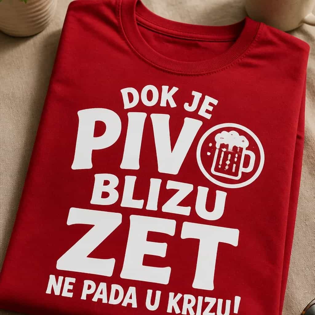 Majica za zeta - DOK JE PIVO BLIZU ZET NE PADA U KRIZU!