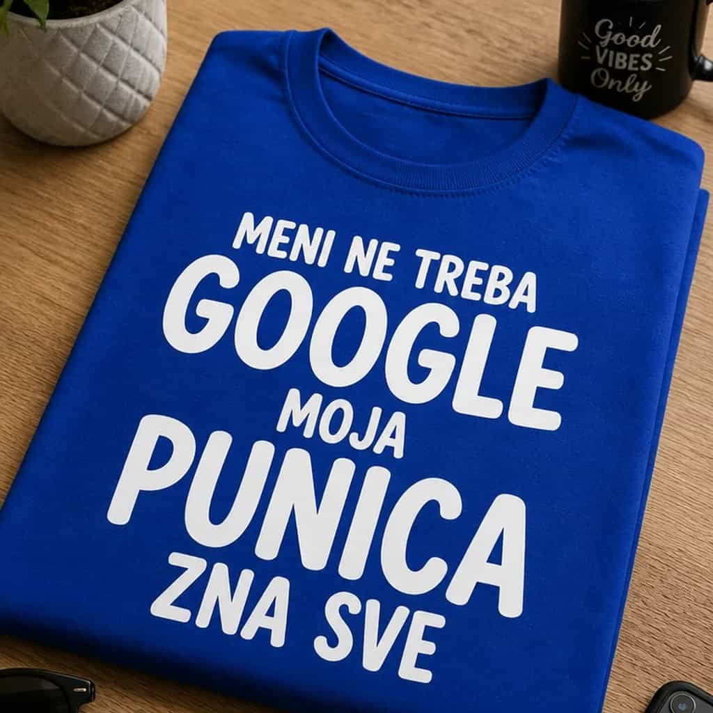 Majica za zeta - MENI NE TREBA GOOGLE MOJA PUNICA ZNA SVE