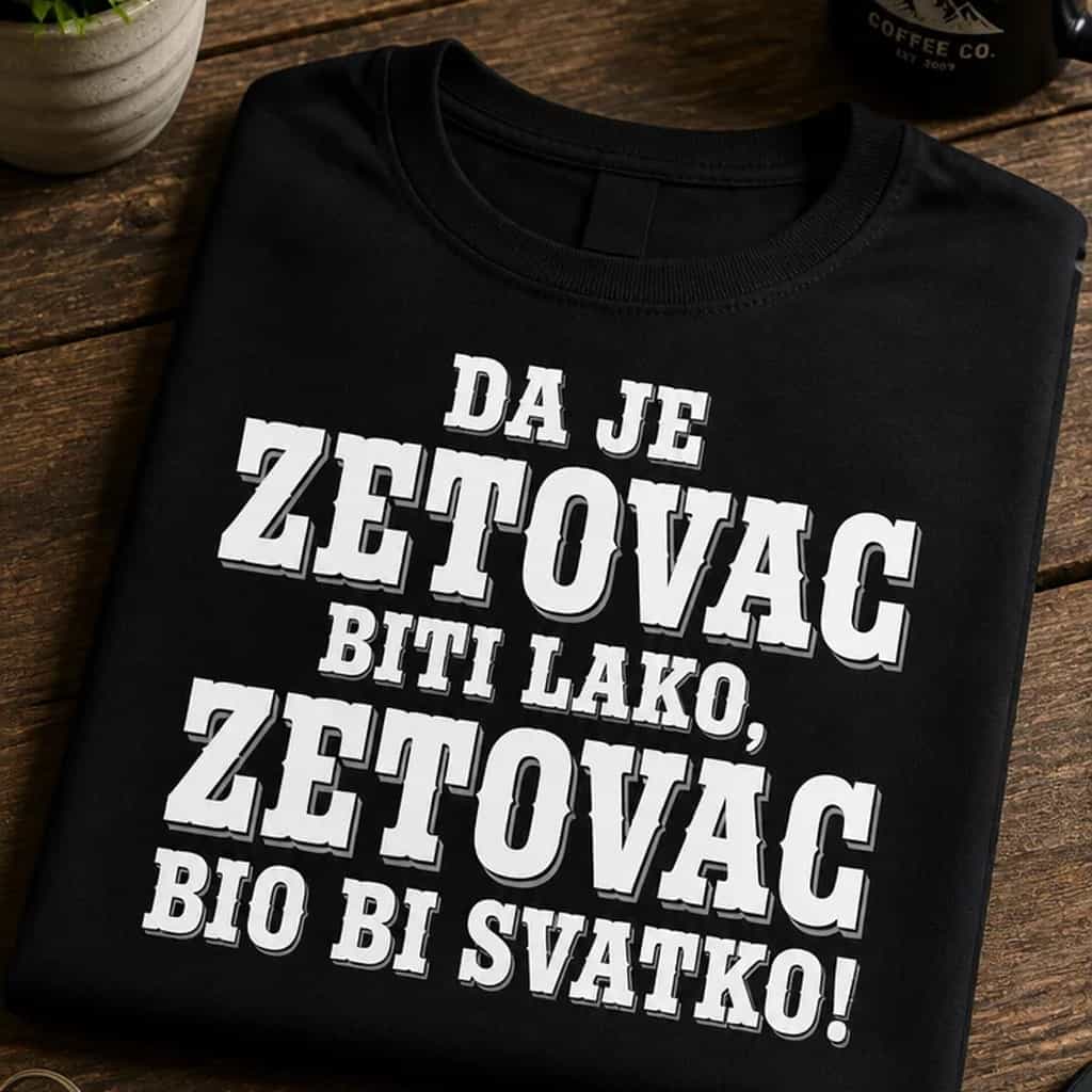 Majica za zetovce - Da je zetovac biti lako, bio bi svatko