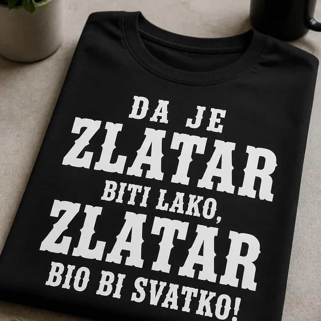 Majica za zlatare - Da je zlatar biti lako, bio bi svatko