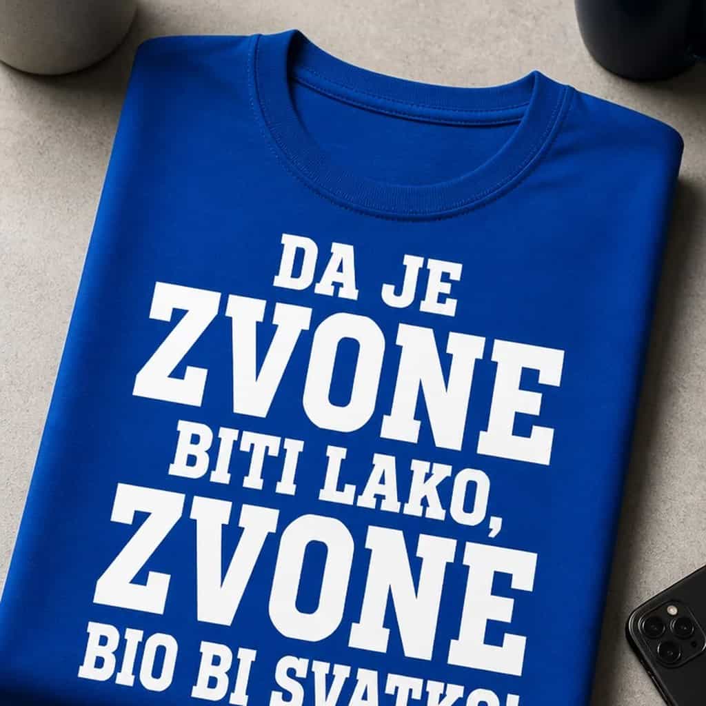 Majica DA JE ZVONE BITI LAKO, ZVONE BIO BI SVATKO!