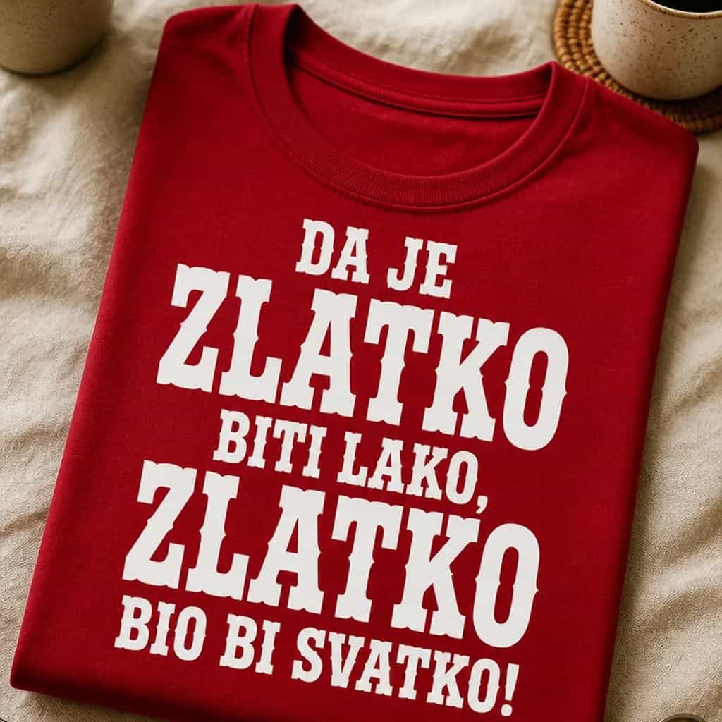 Majica za Zlatka - Da je Zlatko lako, bio bi svatko