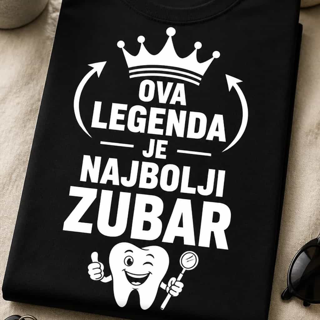 Majica za zubara - OVA LEGENDA JE NAJBOLJI ZUBAR