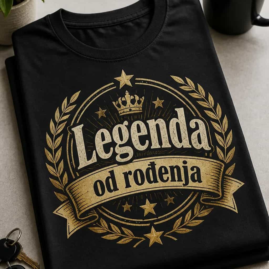 Rođendanska majica Legenda od rođenja