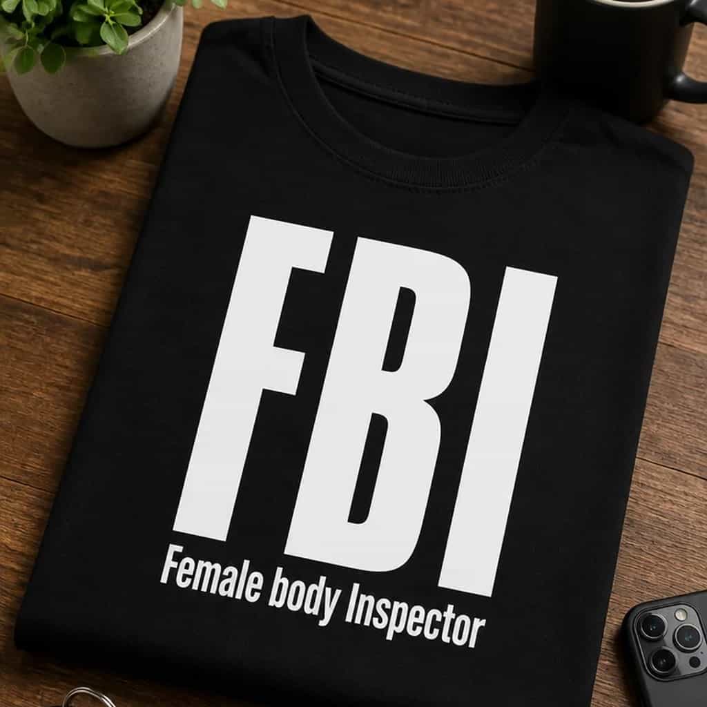 Majica za muškarce FBI female body inspector