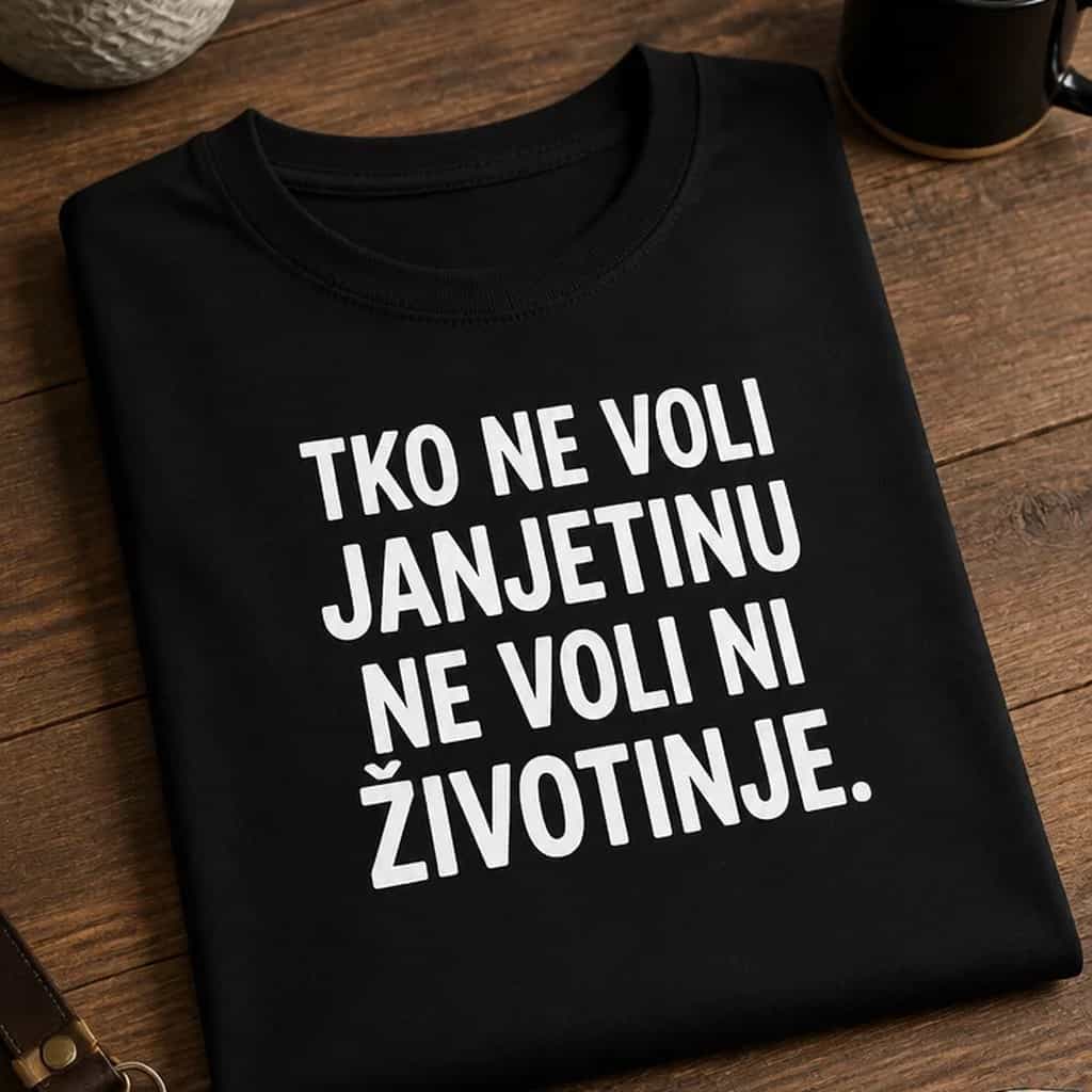 Majica tko ne voli janjetinu ne voli ni životinje