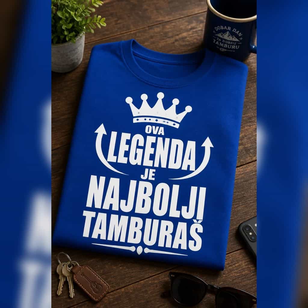 Majica za tamburaše - OVA LEGENDA JE NAJBOLJI TAMBURAĹ