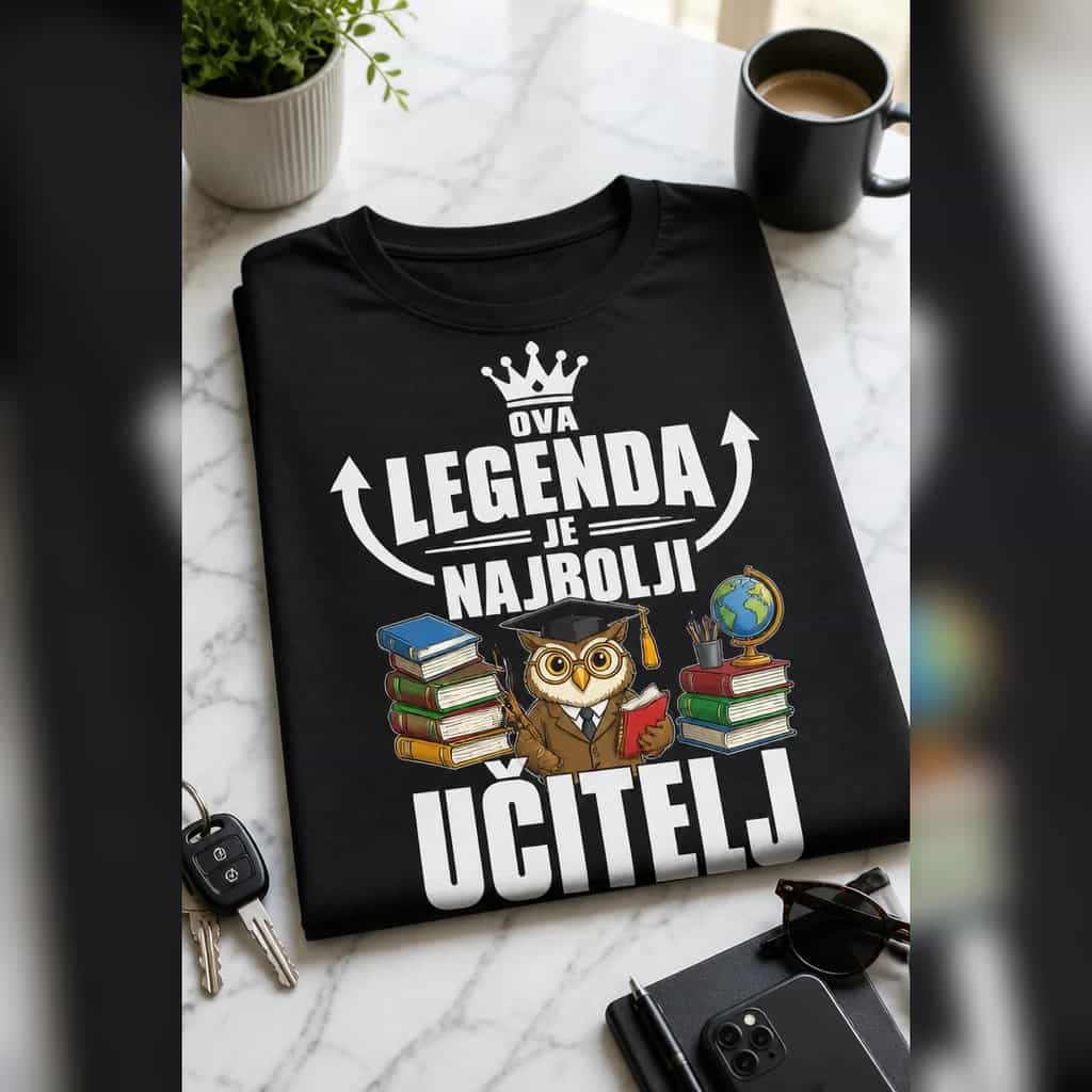 Majica za učitelja - OVA LEGENDA JE NAJBOLJI UČITELJ