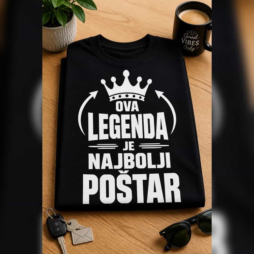 Majica za poštara - OVA LEGENDA JE NAJBOLJI POŠTAR
