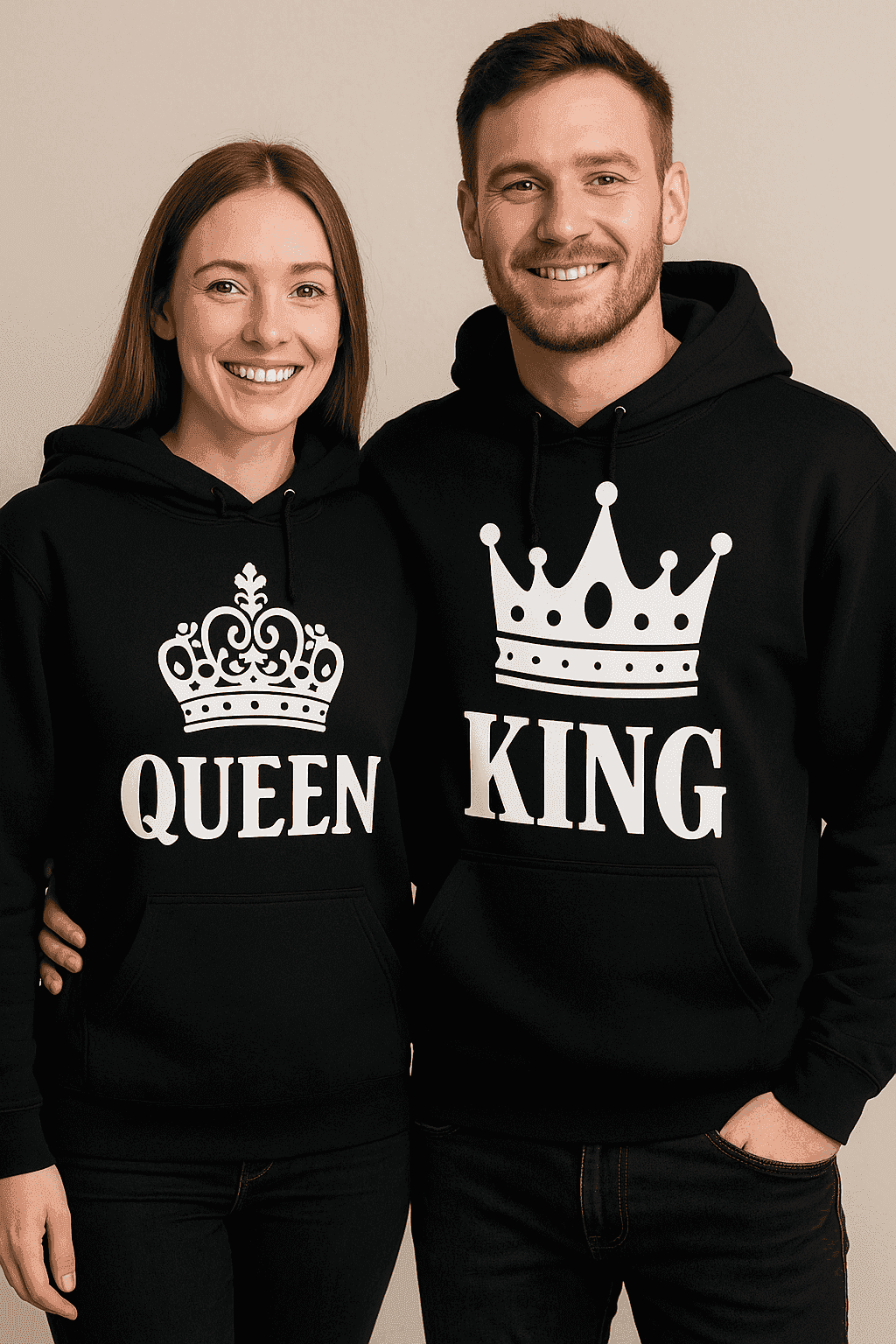 Hoodie za parove - QUEEN KING