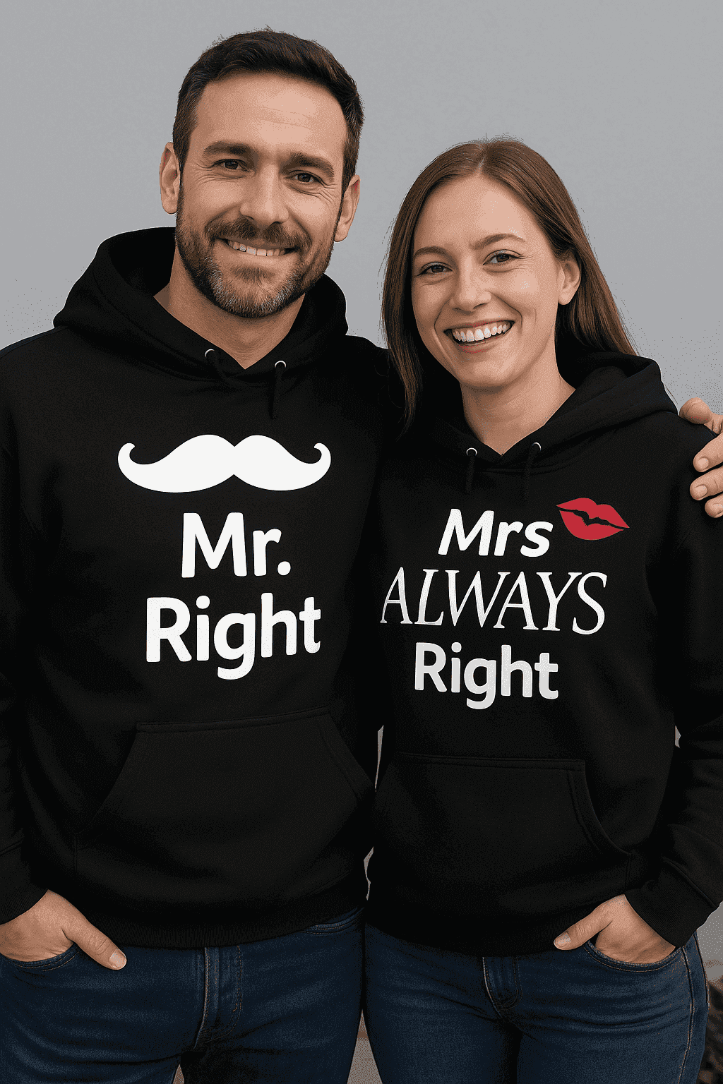 Hoodie za parove - Mr. Right Mrs ALWAYS Right