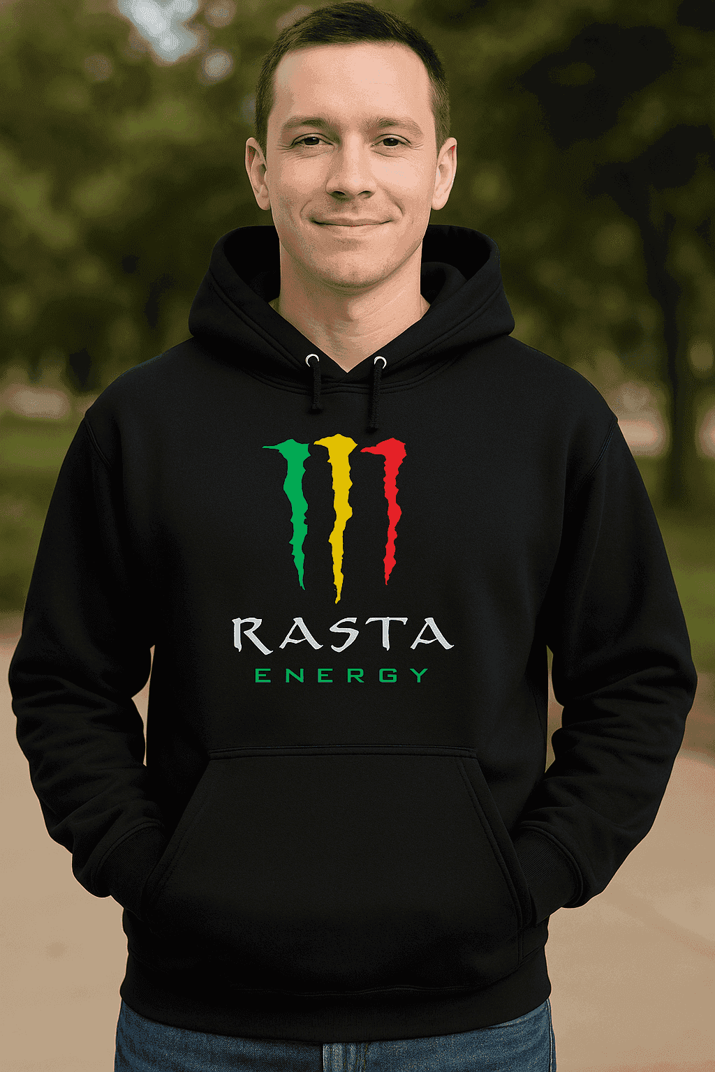 Hoodie za ljubitelje reggae stila - RASTA ENERGY
