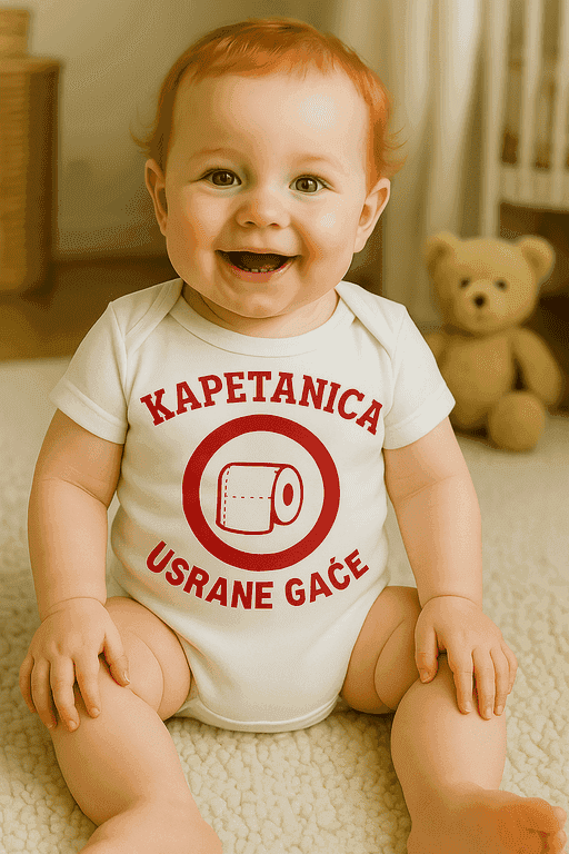 Bodi za bebe - KAPETANICA USRANE GAĆE