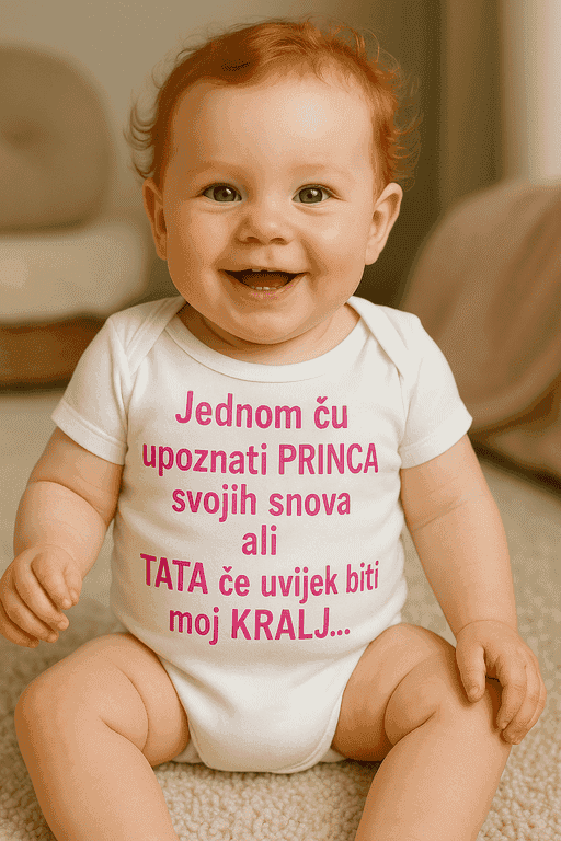 Bodi za bebe - Princa snova ću upoznati, ali tata je kralj