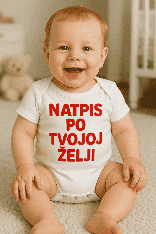 Bodi za bebe - NATPIS PO TVOJOJ ŽELJI