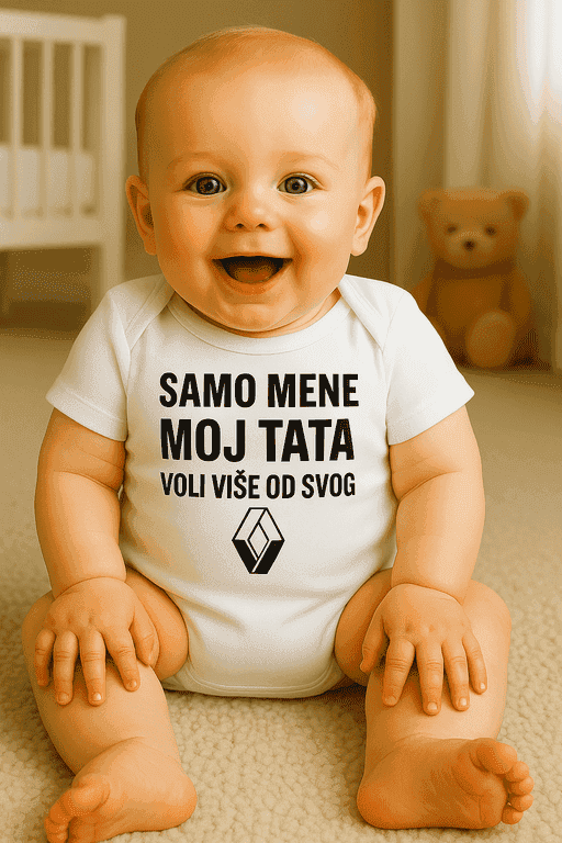 Bodi za bebe - SAMO MENE MOJ TATA VOLI VIŠE OD SVOG