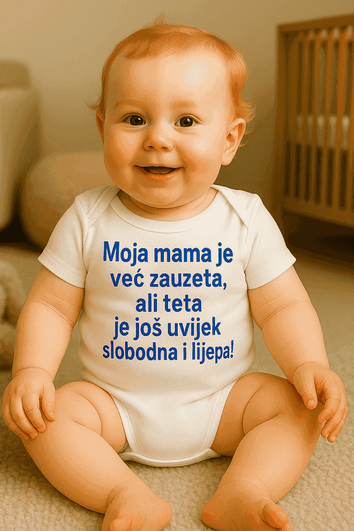 Bodi za bebe teta je još uvijek slobodna i lijepa