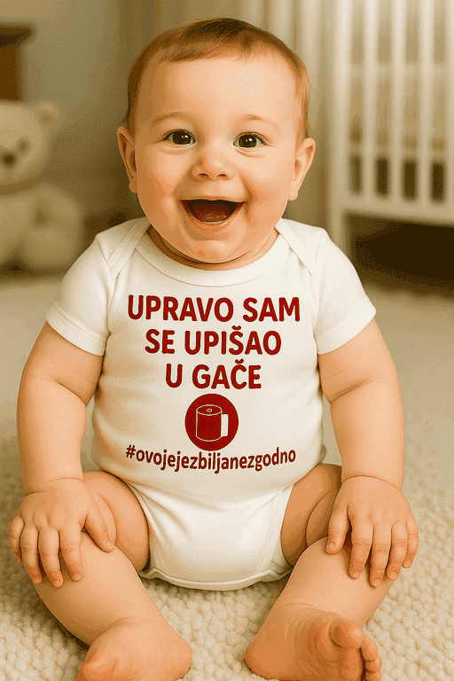 Bodi za bebe upravo sam se upišao u gaće