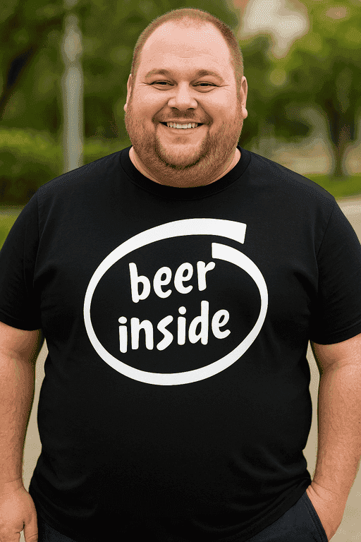 Majica za ljubitelje piva - beer inside