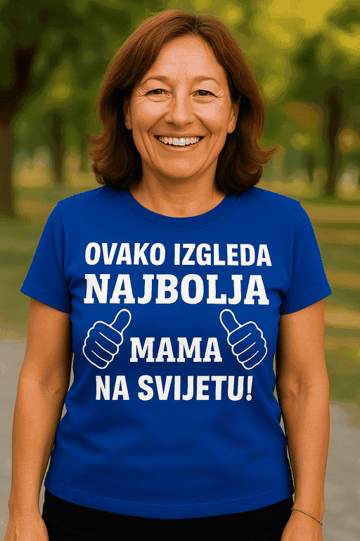 Majica za mamu - OVAKO IZGLEDA NAJBOLJA MAMA NA SVIJETU!