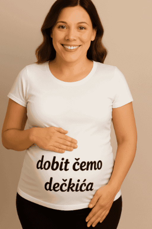 Majica za trudnice - dobit ćemo dečkića