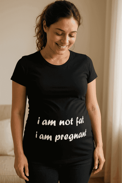 Majica za trudnice - i am not fat i am pregnant